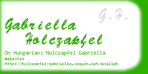 gabriella holczapfel business card